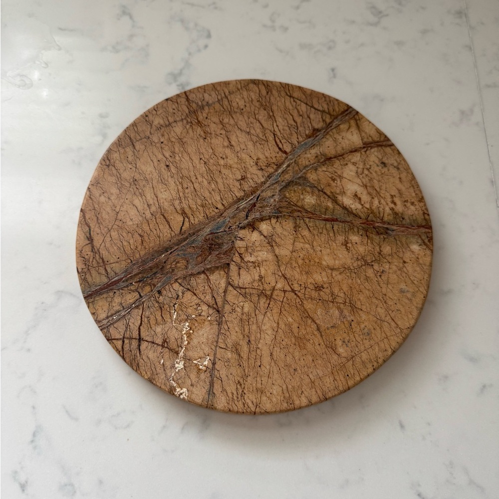 Crate&Barrel Forest Marble Serving Platter